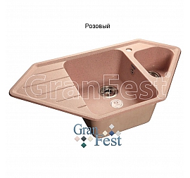 Мойка кухонная GranFest GF-C950E 93 см розовая