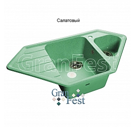 Мойка кухонная GranFest GF-C950E 93 см салатовая
