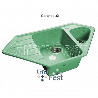 Мойка кухонная GranFest GF-C950E 93 см салатовая