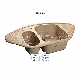Мойка кухонная GranFest GF-C960E 95 см песочная