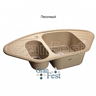 Мойка кухонная GranFest GF-C960E 95 см песочная