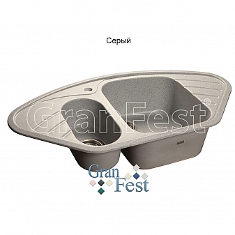 Мойка кухонная GranFest GF-C960E 95 см серая