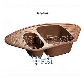 Мойка кухонная GranFest GF-C960E 95 см терракотовая