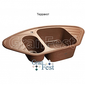 Мойка кухонная GranFest GF-C960E 95 см терракотовая