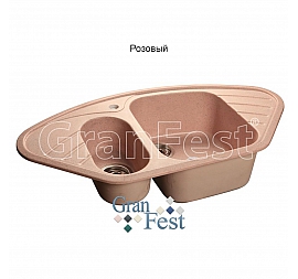 Мойка кухонная GranFest GF-C960E 95 см розовая
