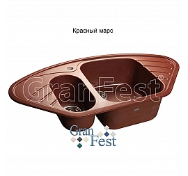 Мойка кухонная GranFest GF-C960E 95 см красный марс