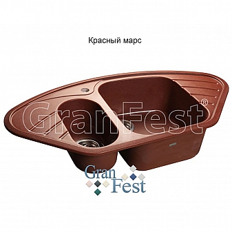 Мойка кухонная GranFest GF-C960E 95 см красный марс