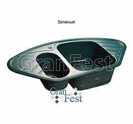 Мойка кухонная GranFest GF-C960E 95 см зеленая