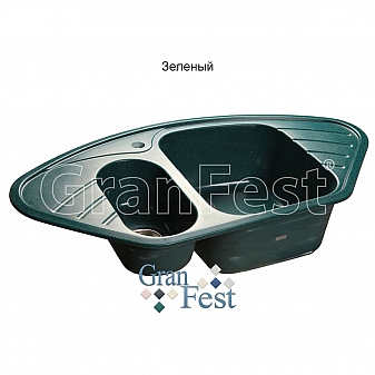 Мойка кухонная GranFest GF-C960E 95 см зеленая