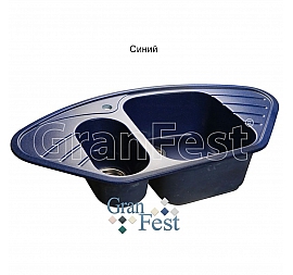 Мойка кухонная GranFest GF-C960E 95 см синяя