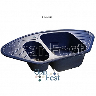 Мойка кухонная GranFest GF-C960E 95 см синяя