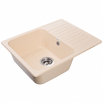 Мойка кухонная GranFest Quarz GF-Z13 62 см бежевая