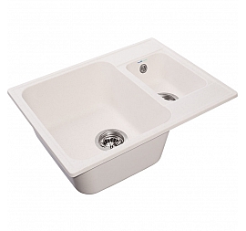 Мойка кухонная GranFest Quarz GF-Z09 62 см белая