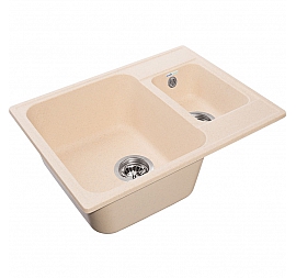 Мойка кухонная GranFest Quarz GF-Z09 62 см бежевая