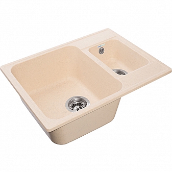 Мойка кухонная GranFest Quarz GF-Z09 62 см бежевая