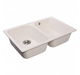 Мойка кухонная GranFest Quarz GF-Z15 74 см белая