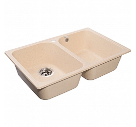 Мойка кухонная GranFest Quarz GF-Z15 74 см бежевая