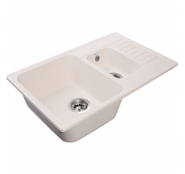 Мойка кухонная GranFest Quarz GF-Z21K 74 см белая