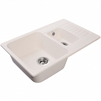 Мойка кухонная GranFest Quarz GF-Z21K 74 см белая
