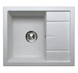 Мойка кухонная Tolero R-107 60 см серый металлик