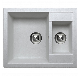 Мойка кухонная Tolero R-109 62 см серый металлик