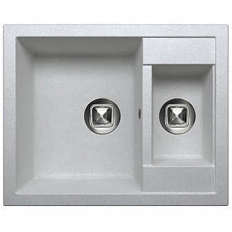 Мойка кухонная Tolero R-109 62 см серый металлик