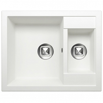 Мойка кухонная Tolero R-109 62 см белая
