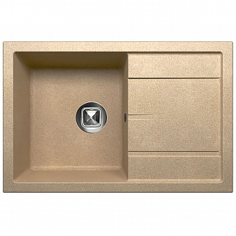 Мойка кухонная Tolero R-112 76 см бежевая