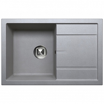Мойка кухонная Tolero R-112 76 см серая