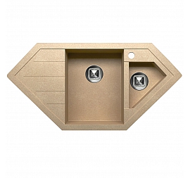 Мойка кухонная Tolero R-114 100 см бежевая