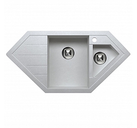 Мойка кухонная Tolero R-114 100 см серый металлик