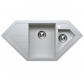 Мойка кухонная Tolero R-114 100 см серый металлик