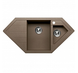Мойка кухонная Tolero R-114 100 см темно-бежевая