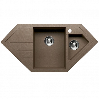Мойка кухонная Tolero R-114 100 см темно-бежевая
