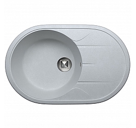 Мойка кухонная Tolero R-116 78 см серый металлик