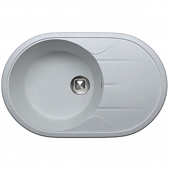 Мойка кухонная Tolero R-116 78 см серый металлик