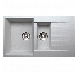 Мойка кухонная Tolero R-118 86 см серый металлик