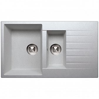 Мойка кухонная Tolero R-118 86 см серый металлик