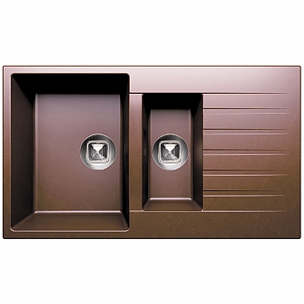 Мойка кухонная Tolero R-118 86 см коричневая