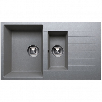 Мойка кухонная Tolero R-118 86 см серая