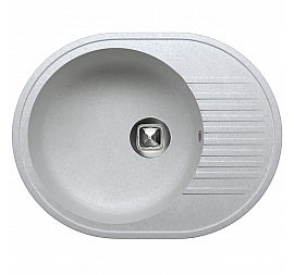 Мойка кухонная Tolero R-122 58 см серый металлик