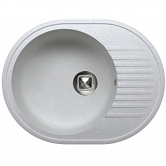 Мойка кухонная Tolero R-122 58 см серый металлик