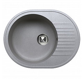 Мойка кухонная Tolero R-122 58 см серая