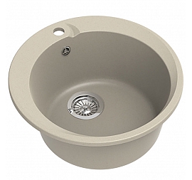 Мойка кухонная Ewigstein Rund 45 50 см темно-бежевый