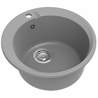 Мойка кухонная Ewigstein Rund 45 50 см серый металлик