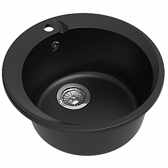 Мойка кухонная Ewigstein Rund 45 50 см черный