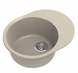Мойка кухонная Ewigstein Rund 45F 58 см темно-бежевый