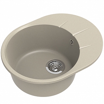 Мойка кухонная Ewigstein Rund 45F 58 см темно-бежевый