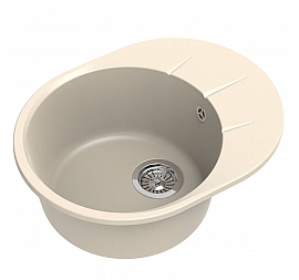 Мойка кухонная Ewigstein Rund 45F 58 см крем