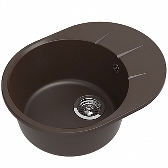Мойка кухонная Ewigstein Rund 45F 58 см шоколад